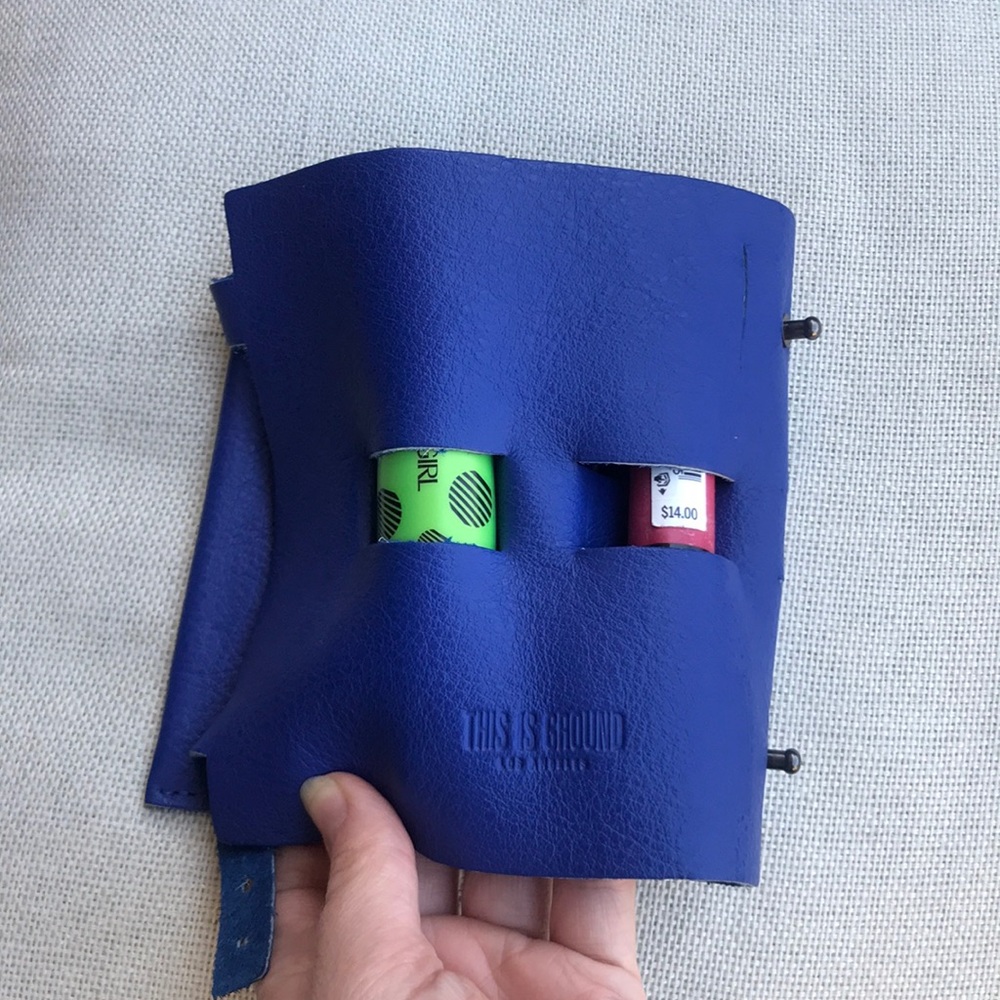 ‘This Is Ground’ Leather Multi Cord Organiser - Picture 14 of 14